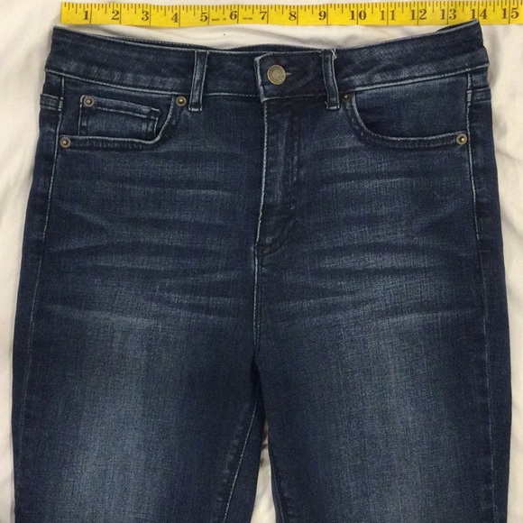 1. State Frayed Tulip Fringed Back Hem Crop Jeans Size 28 - Picture 4 of 10